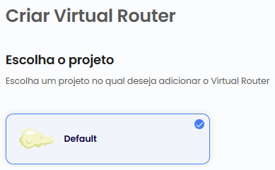 Escolha do projeto